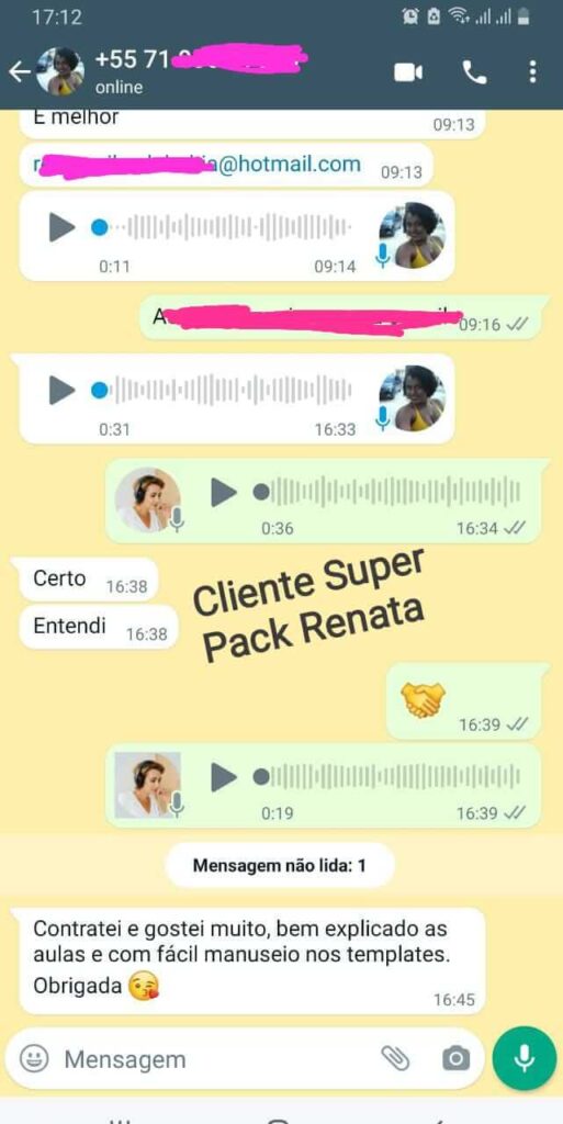 depoimento super pack canva nail designer