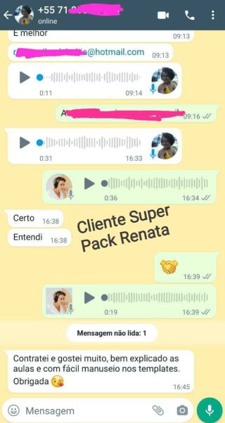 depoimento super pack canva nail designer