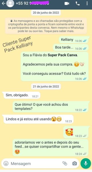 depoimento super pack canva